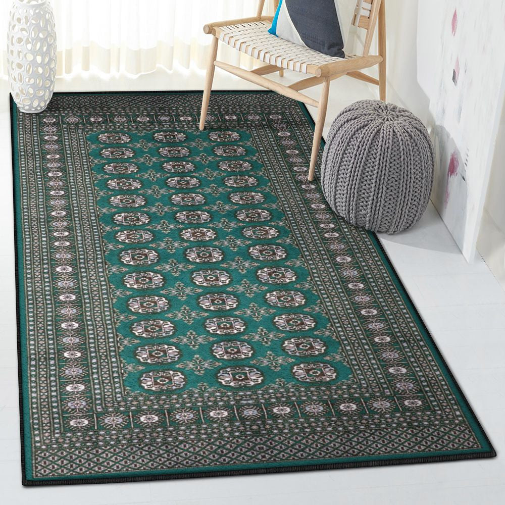 Designer Large Bokhara Design Pakistan Rug Rectangle Rugs Washable Area Rug Non-Slip Carpet For Living Room Bedroom