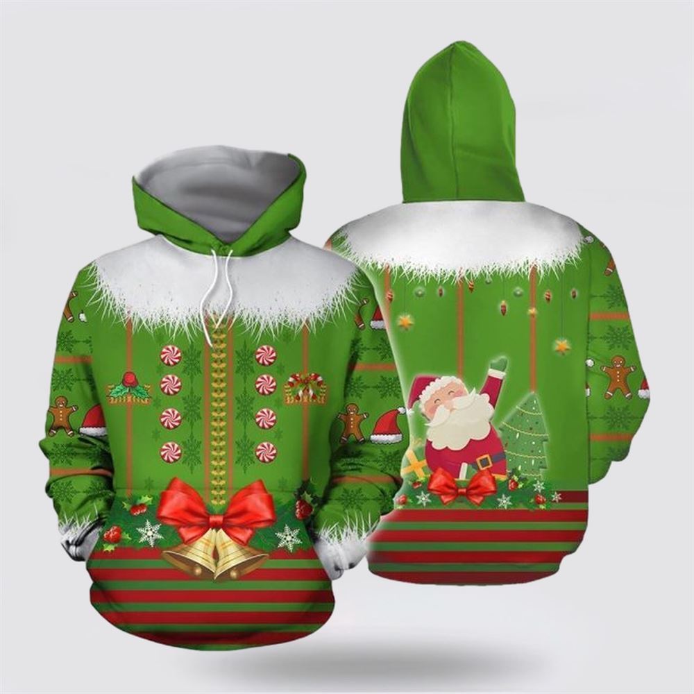 Christmas Elf All Over Print 3D Hoodie For Men & Women, Christmas Hoodie Cute, Christmas Gift, Christmas Fashion