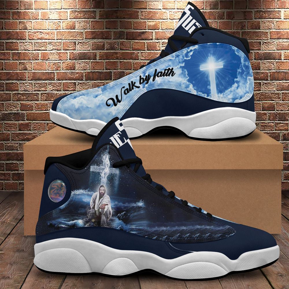 Walk By Faith Jesus Saved Jd13 Shoes For Man And Women, Christian Basketball Shoes, Gift For Christian, God Shoes