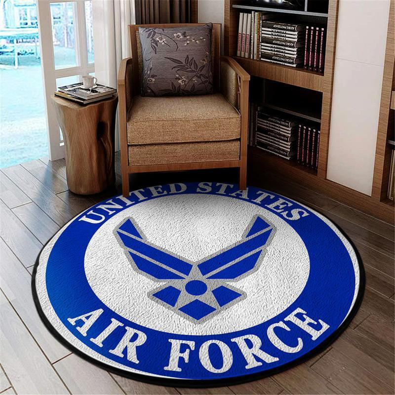 Us Airforce Living Room Round Mat Circle Rug