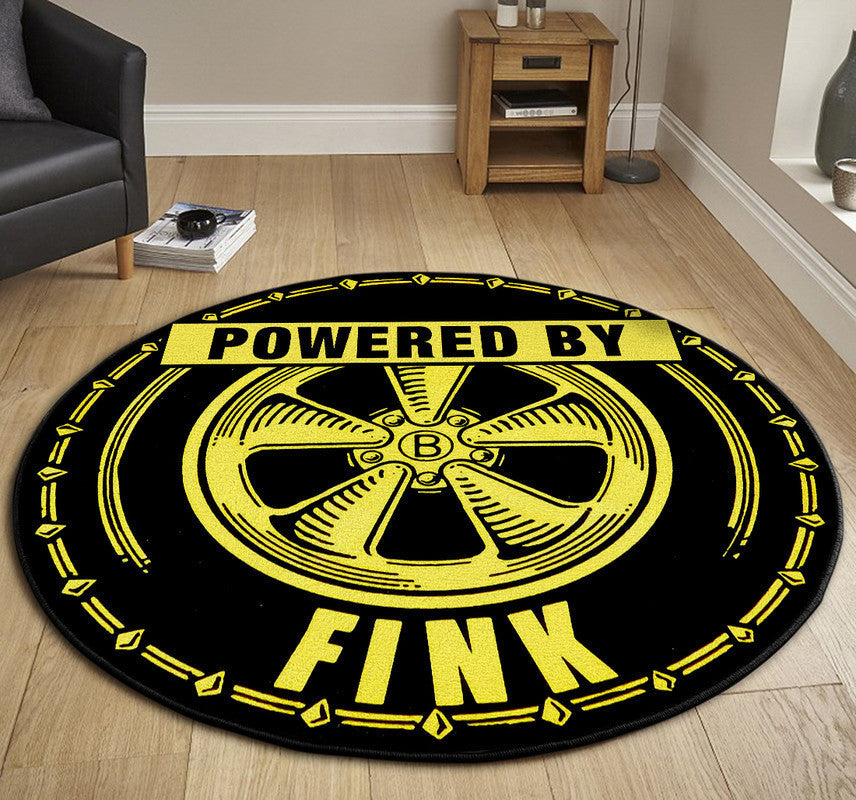 Power By Fink Hot Rod Round Mat Round Floor Mat Room Rugs Carpet Outdoor Rug Washable Rugs