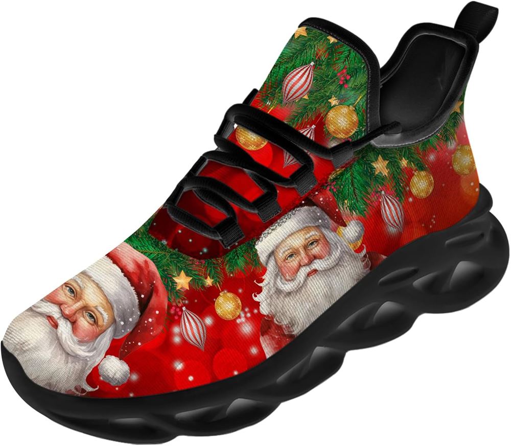 Christmas Running Shoes, Merry Christmas Santa Max Soul Shoes For Men Women, Christmas Shoes, Winter Fashion Shoes