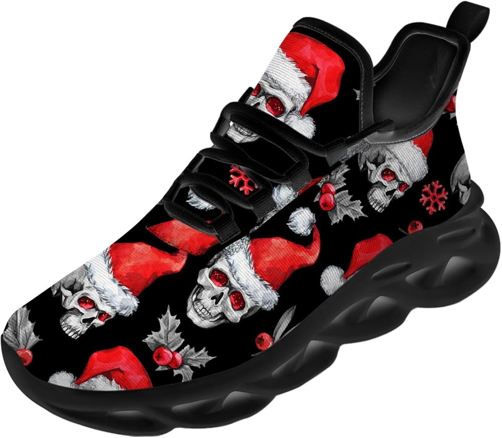 Christmas Running Shoes, Christmas Skull Max Soul Shoes For Men Women, Christmas Shoes, Winter Fashion Shoes