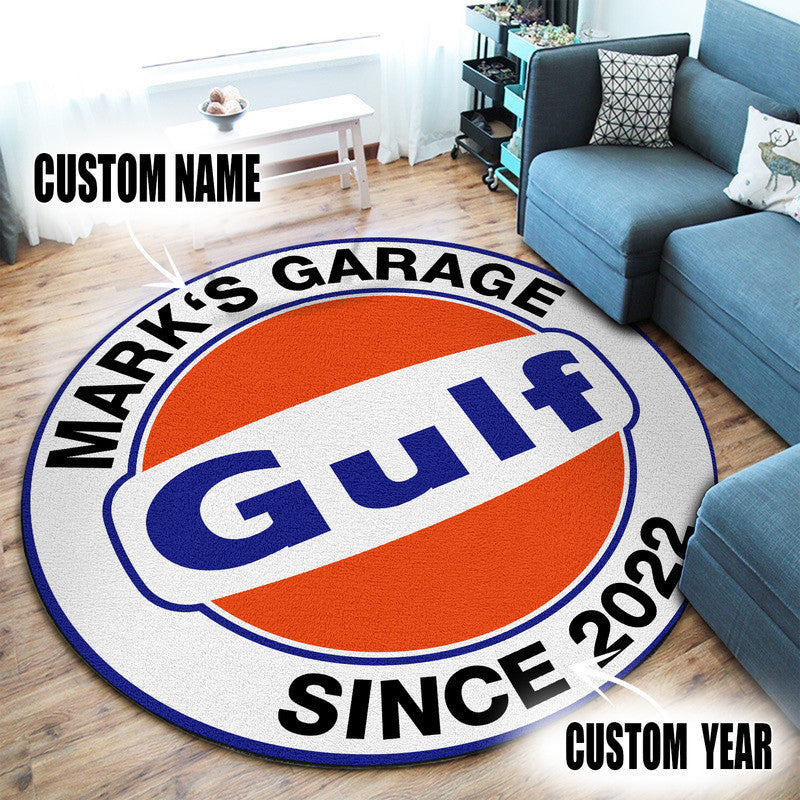 Personalized Hot Rod Garage Racing Round Mat Round Floor Mat Room Rugs Carpet Outdoor Rug Washable Rugs