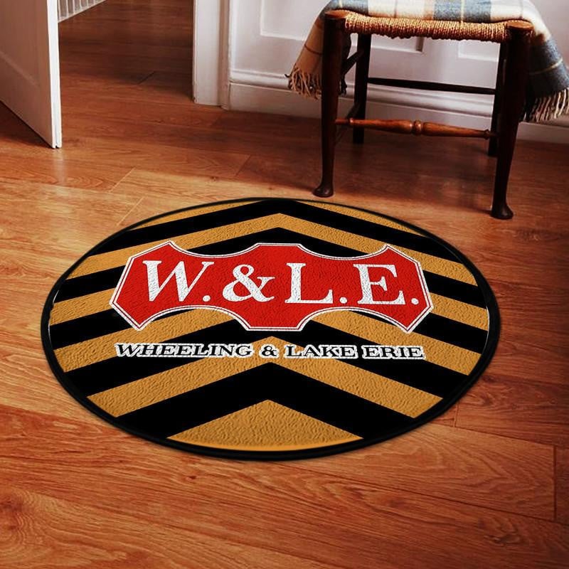 Wheeling And Lake Erie Railroad Living Room Round Mat Circle Rug