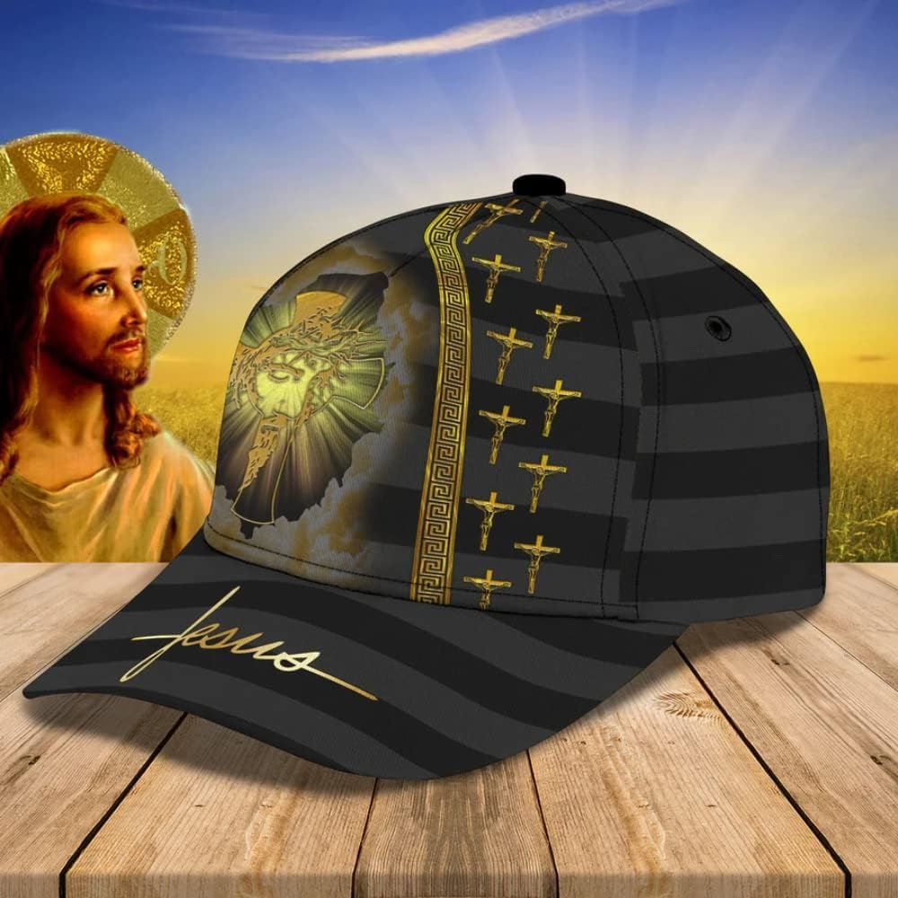 Crucifixion Of Jesus All Over Print Baseball Cap, God Cap, Gift Ideas For Male