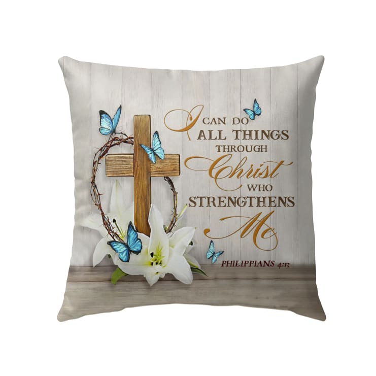 Philippians 413 Nkjv Bible Verse Pillow