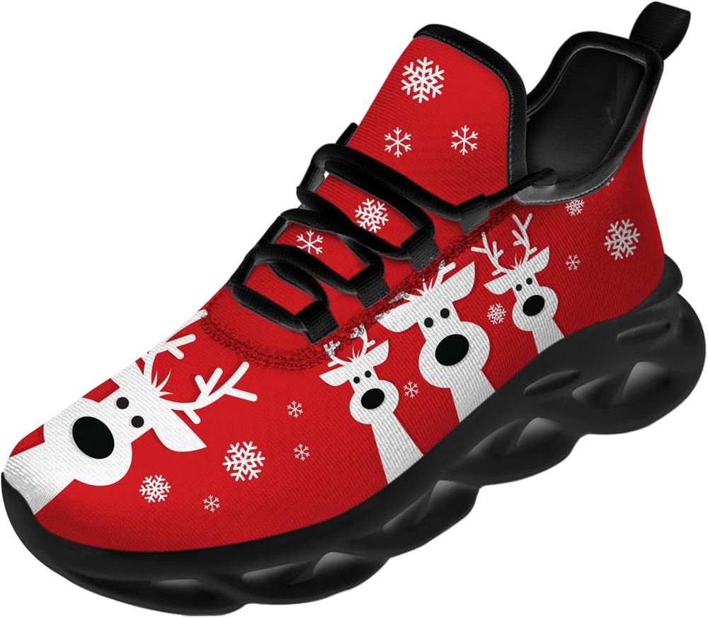 Christmas Running Shoes, Christmas Reindeer Herd Max Soul Shoes For Men Women, Christmas Shoes, Winter Fashion Shoes