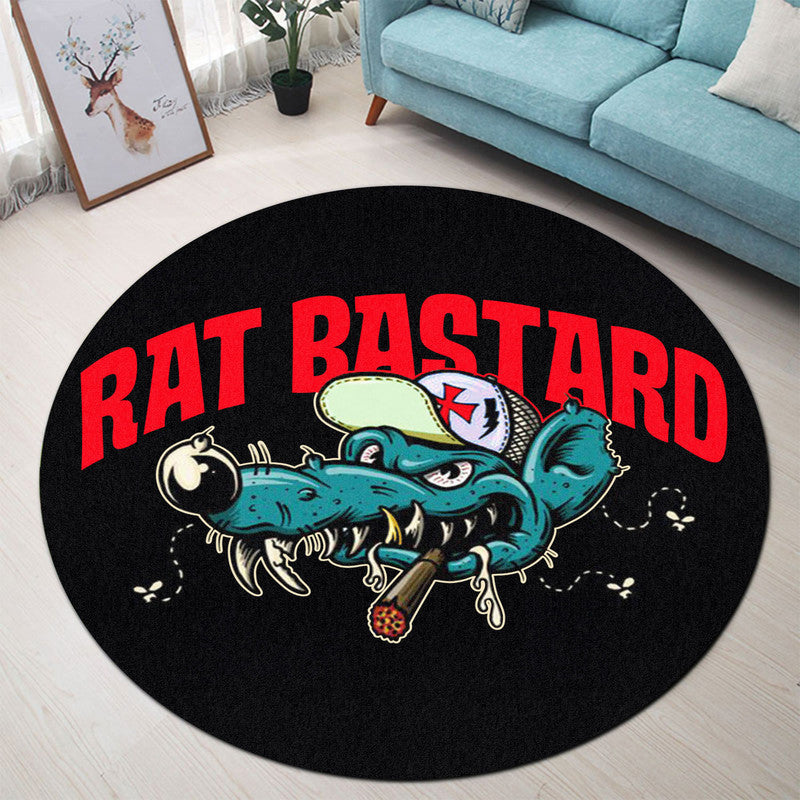 Rat Rod Hot Rod Chopper Round Mat Round Floor Mat Room Rugs Carpet Outdoor Rug Washable Rugs