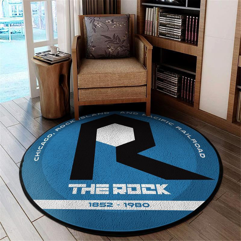 Rockisland Living Room Round Mat Circle Rug Rock Island Railroad