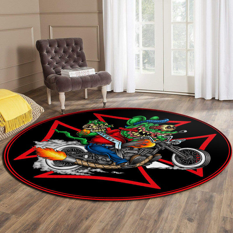 Ratfink Round Mat Round Floor Mat Room Rugs Carpet Outdoor Rug Washable Rugs