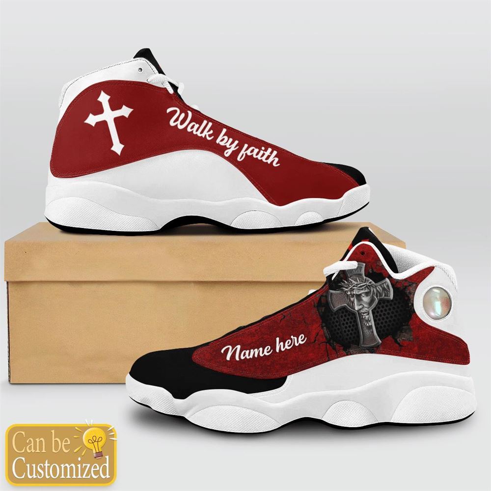 Jesus Walk By Faith Customized Jd13 Shoes For Man And Women, Christian Basketball Shoes, Gifts For Christian, God Shoes