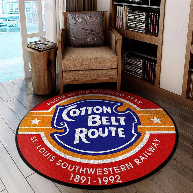 Ssw Cotton Living Room Round Mat Circle Rug Cotton Belt Route St. Louis Southwestern