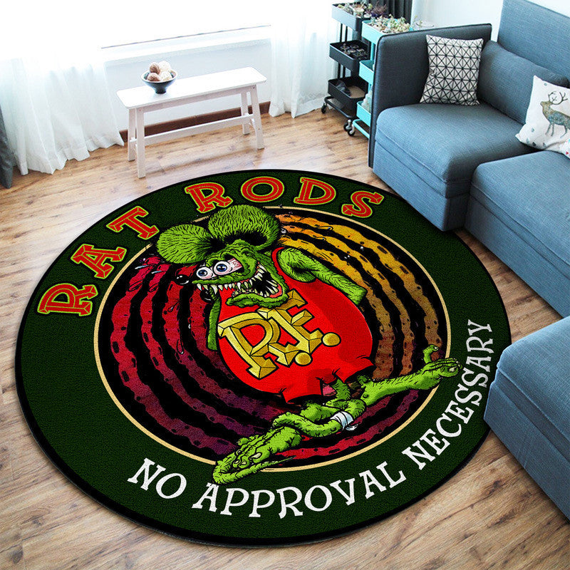 Rat Rod No Approval Necessary Round Mat Round Floor Mat Room Rugs Carpet Outdoor Rug Washable Rugs