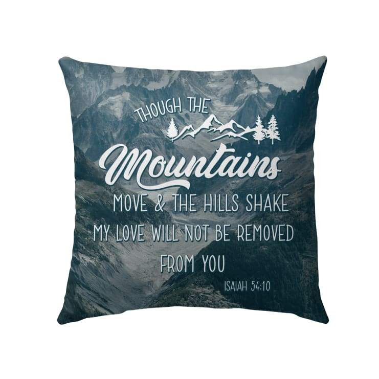 Isaiah 5410 Bible Verse Pillow