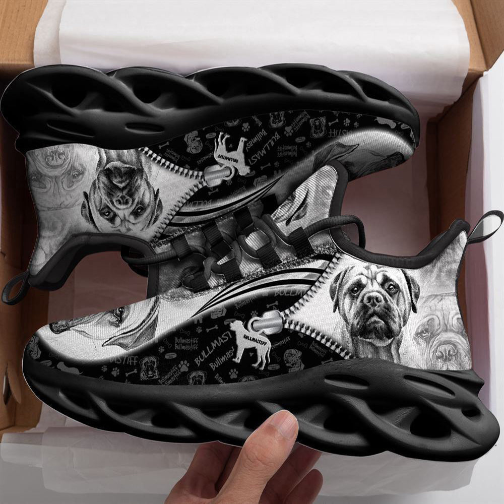 Bullmastiff Sketch Max Soul Shoes For Men Women, Running shoes For Dog Lovers, Max Soul Shoes, Dog Shoes Running