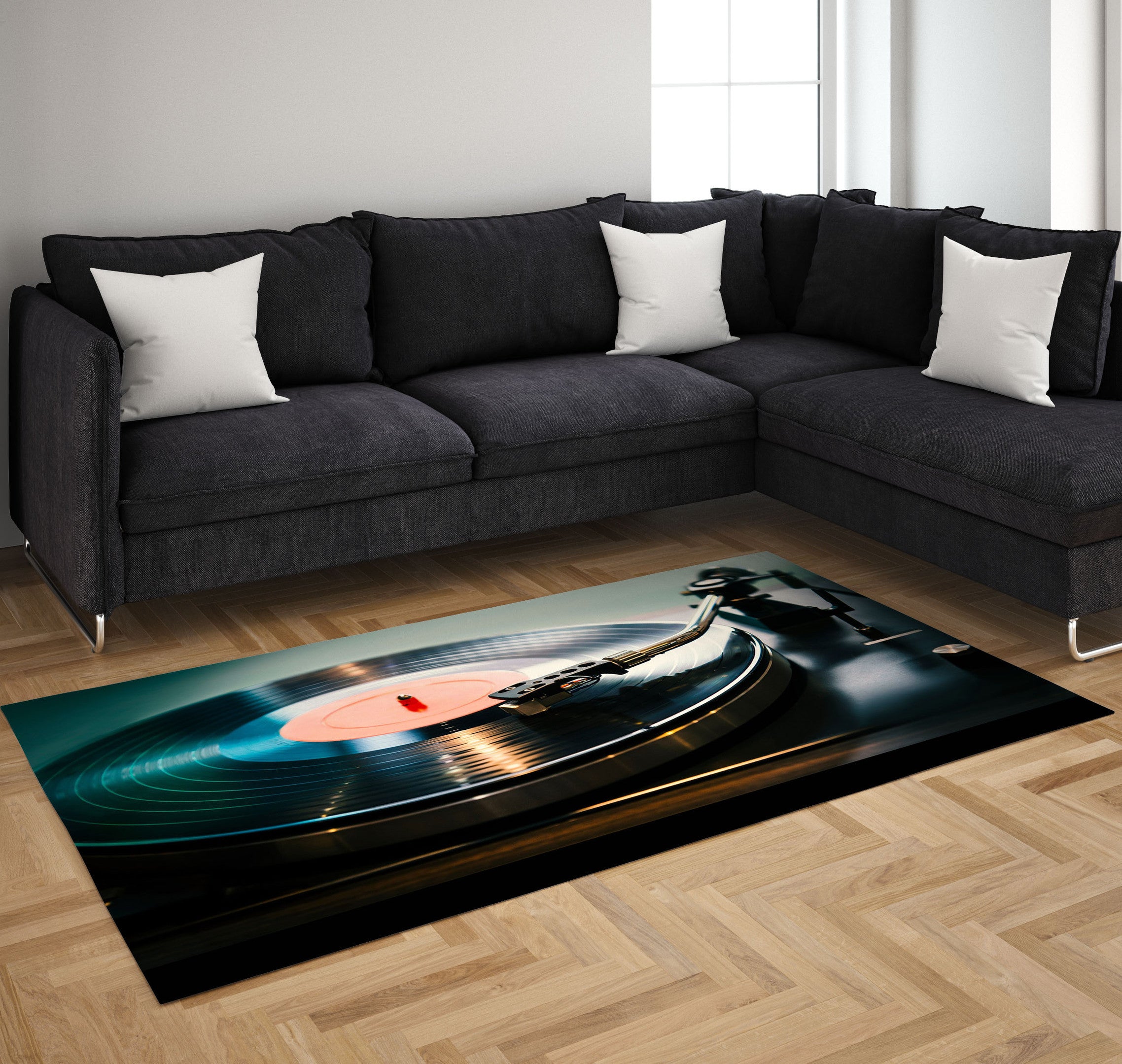 Dj Music Art Rug Carpet Washable Rugs