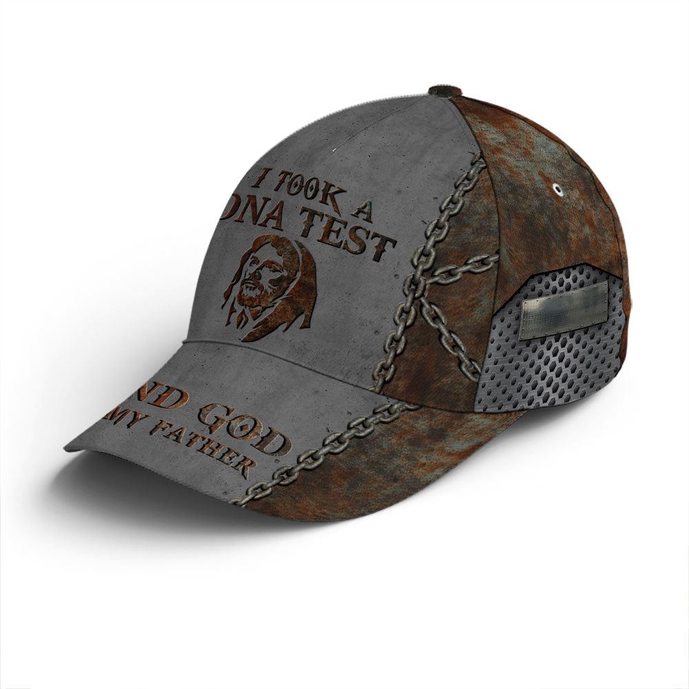 Baseball Cap For God Lovers Chain Rust And Metallic, Christian Baseball Cap, Religious Cap, Jesus Gift, Jesus Hat