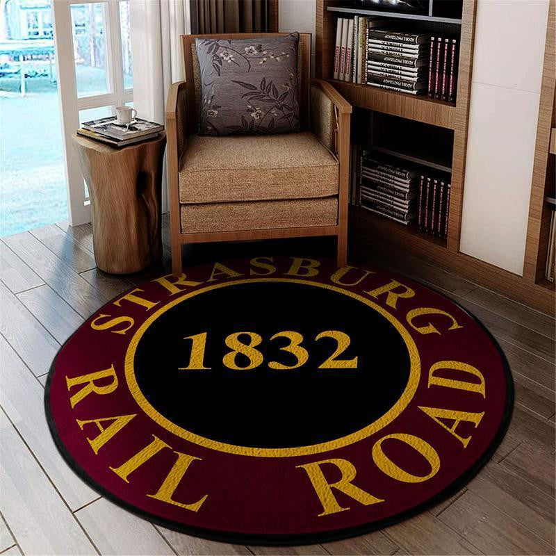 Strasburg Living Room Round Mat Circle Rug Strasburg Railroad