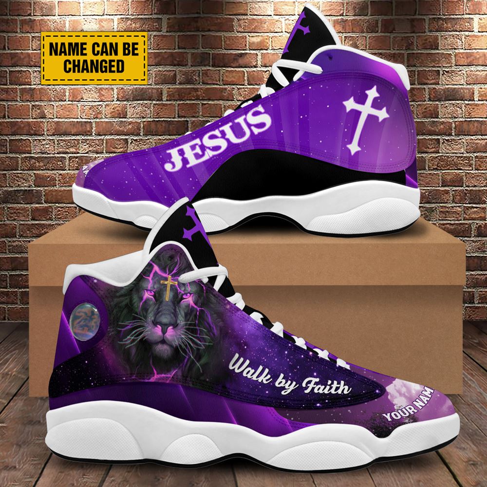 Walk By Faith Jesus Galaxy Customized Jd13 Shoes For Man And Women, Christian Basketball Shoes, Gifts For Christian, God Shoes