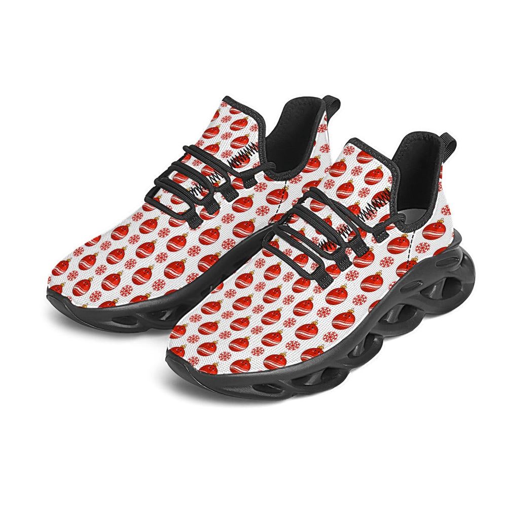 Emoji Cute Christmas Print Pattern Black Max Soul Shoes For Men Women, Best Running Sneaker, Christmas Shoes, Winter Fashion Shoes