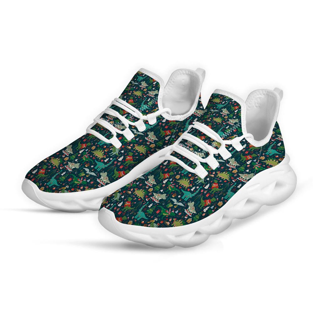 Christmas Animals Fun Print Pattern White Max Soul Shoes For Men Women, Best Running Sneaker, Christmas Shoes, Winter Fashion Shoes