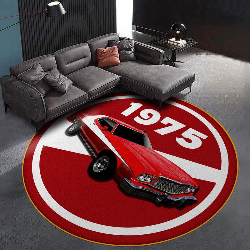 Starsky And Hutch Ford Gran Torino Living Room Round Mat Circle Rug