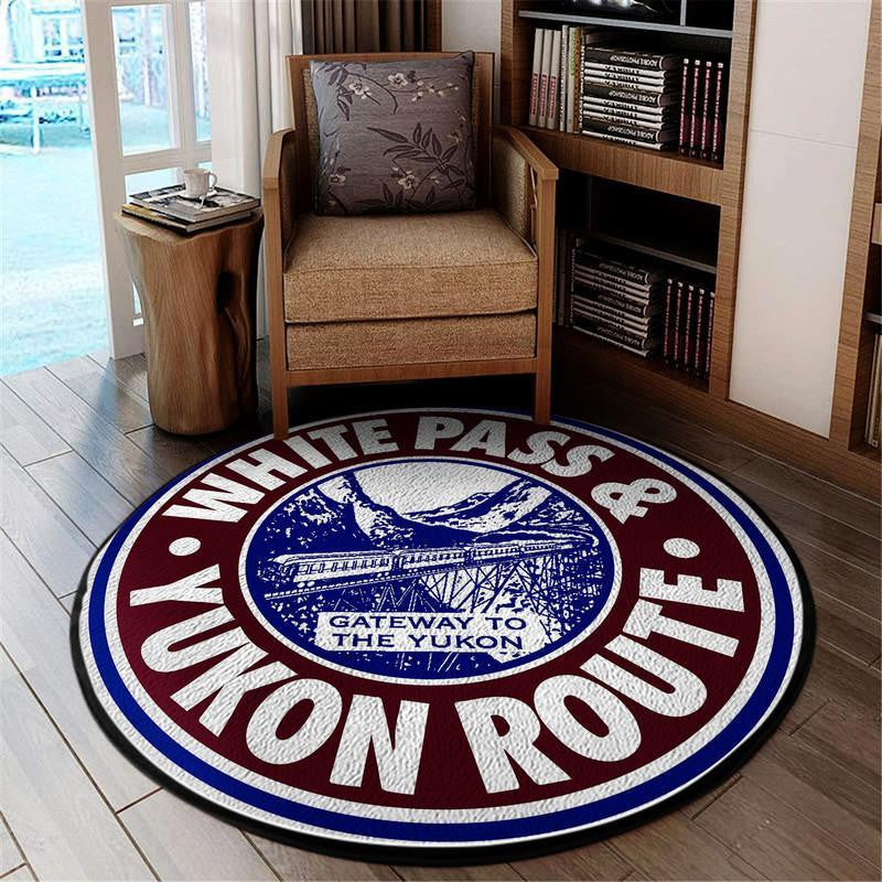 Wpy Living Room Round Mat Circle Rug White Pass And Yukon Route