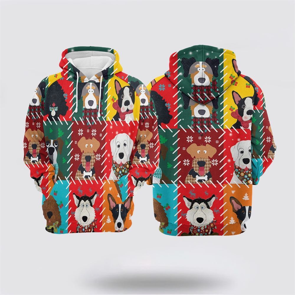 Dog Lover Christmas All Over Print 3D Hoodie For Men & Women, Christmas Dog Hoodie, Christmas Hoodie Cute, Christmas Gift