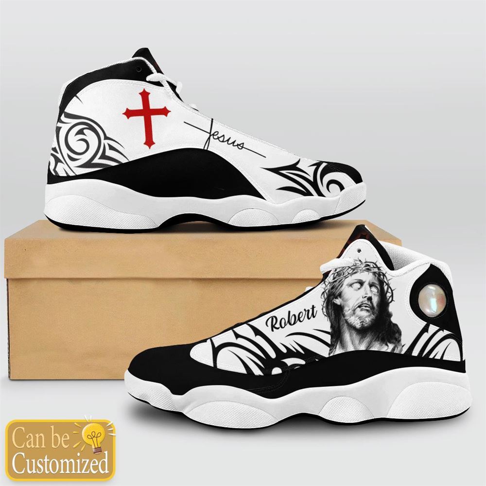 Jesus Pattern Custom Name Jd13 Shoes For Man And Women, Christian Basketball Shoes, Gifts For Christian, God Shoes