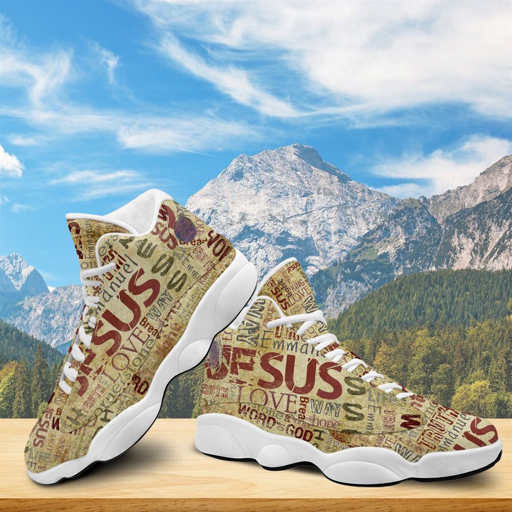 Religious God's Word Jesus Jd13 Shoes For Man And Women, Christian Basketball Shoes, Gift For Christian, God Shoes