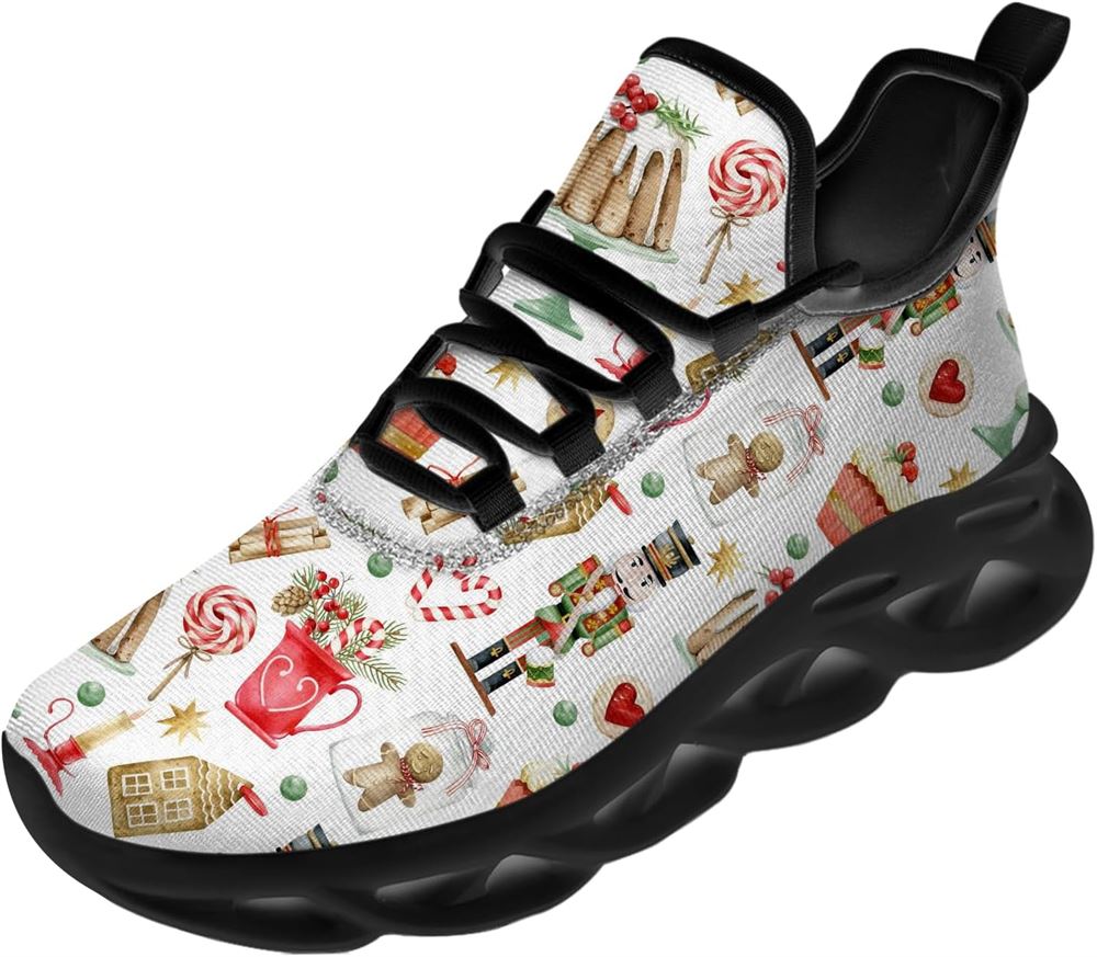 Christmas Running Shoes, Christmas Table Decoration Max Soul Shoes For Men Women, Christmas Shoes, Winter Fashion Shoes