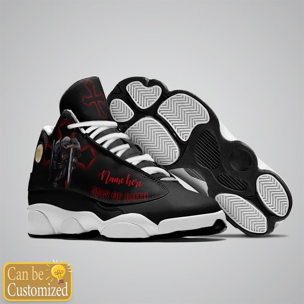 Man Of Faith Black Jesus Custom Name Jd13 Shoes For Man And Women, Christian Basketball Shoes, Gifts For Christian, God Shoes