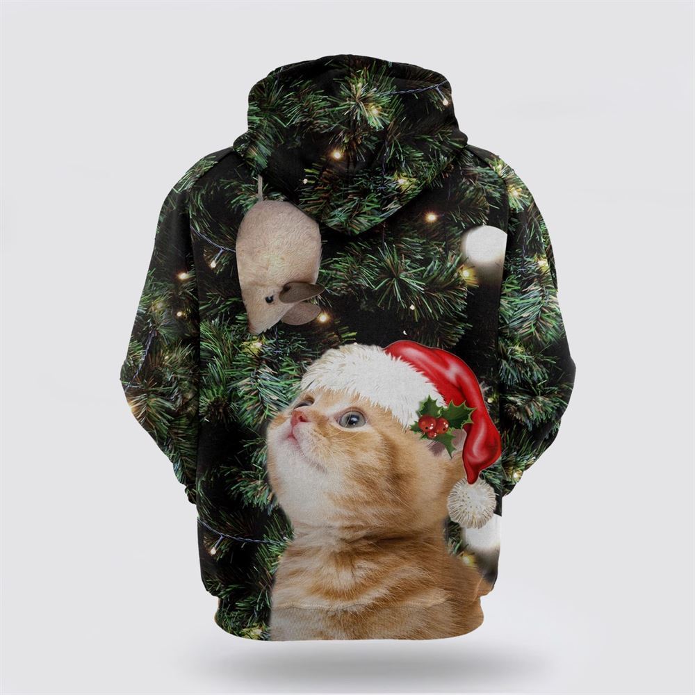 Cat Christmas All Over Print 3D Hoodie For Men And Women, Christmas Cat Hoodie, Christmas Hoodie Cute, Christmas Fashion