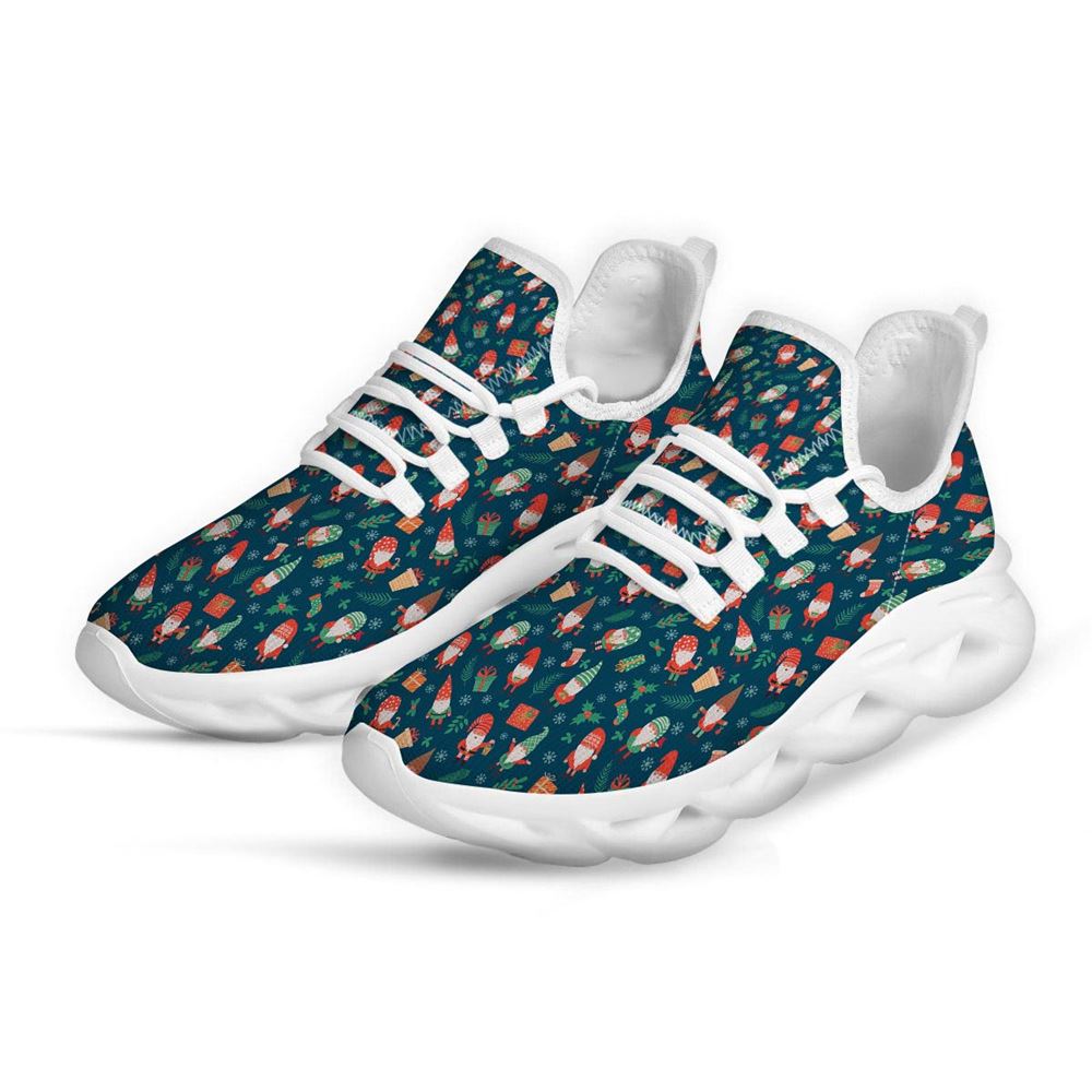 Gnomes Christmas Print Pattern White Max Soul Shoes For Men Women, Best Running Sneaker, Christmas Shoes, Winter Fashion Shoes