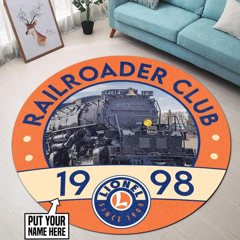 Personalized Up Union Pacific Railroader Club Round Mat Round Floor Mat Room Rugs Carpet Outdoor Rug Washable Rugs