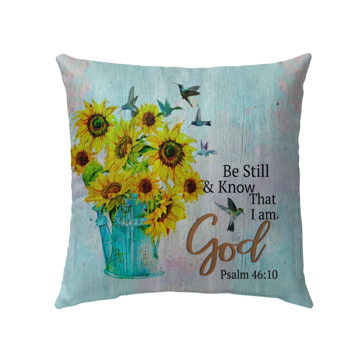 Psalm 4610 Bible Verse Pillow