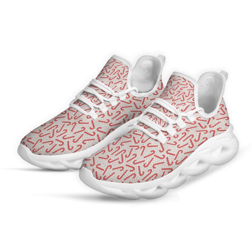 Christmas Candy Print Pattern White Max Soul Shoes For Men Women, Best Running Sneaker, Christmas Shoes, Winter Fashion Shoes