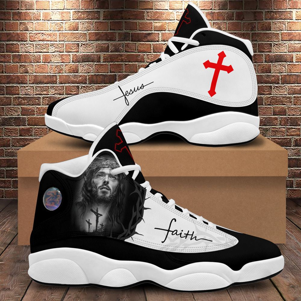 Jesus Portrait Art And Faith Jd13 Shoes For Man And Women Keep Faith, Christian Basketball Shoes, Gift For Christian, God Shoes