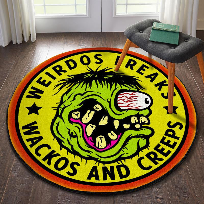 Rat Fink Round Mat Round Floor Mat Room Rugs Carpet Outdoor Rug