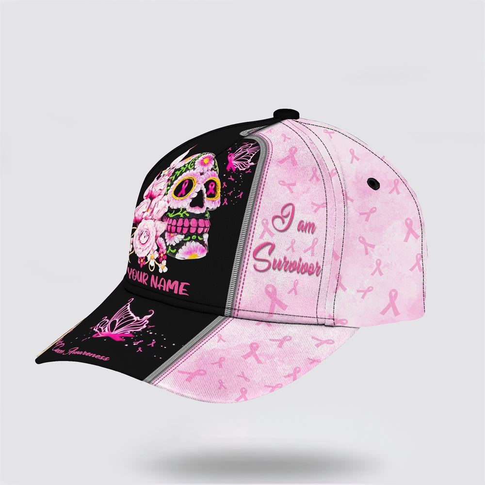 Customized Breast Cancer Awareness I A Survivor Baseball Cap, Gifts For Breast Cancer Patients, Breast Cancer Hat