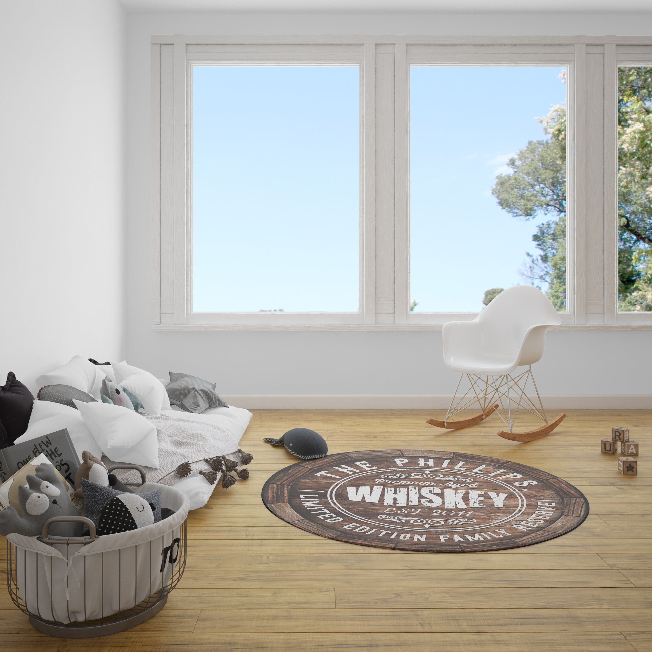 Personalized Whiskey Limited Edition Living Room Round Mat Circle Rug