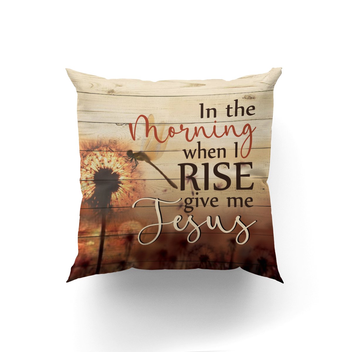 Bible Verse Pillow - Scripture Pillow - God Pillow - Give Me Jesus - Dandelion Pillowcase - Ciaocustom