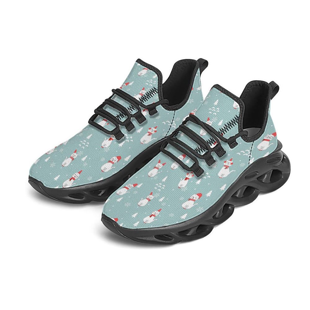 Christmas Cat Print Black Max Soul Shoes For Men Women, Best Running Sneaker, Christmas Shoes, Winter Fashion Shoes