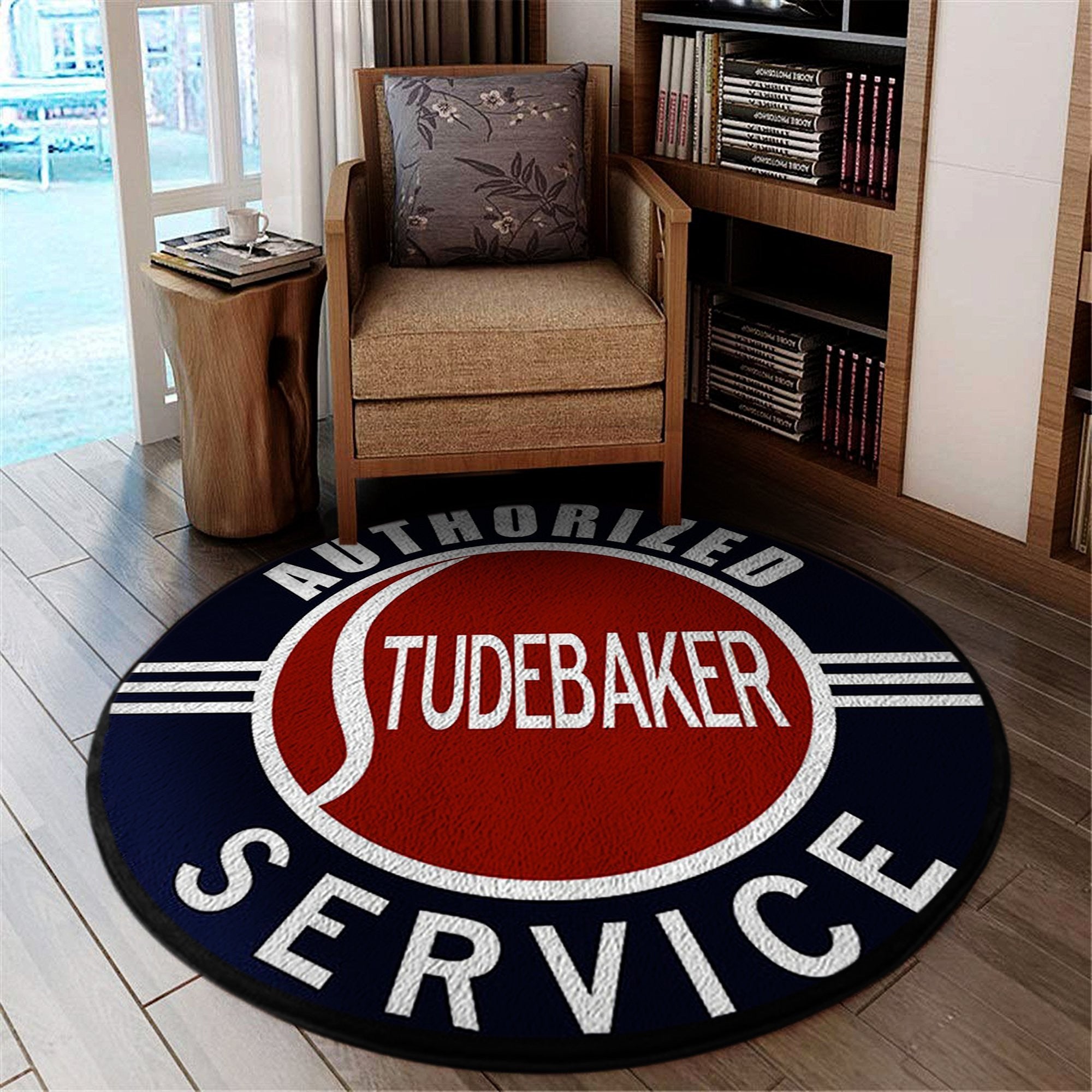 Studebaker Round Floor Mat Room Rugs Carpet Authorized Service Round Mat Round Floor Mat Room Rugs Carpet Outdoor Rug Washable Rugs