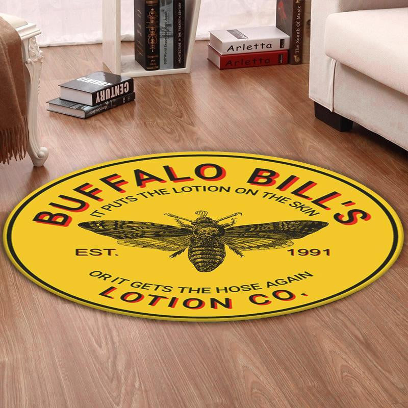 Skull Living Room Round Mat Circle Rug The Silence Of Lambs