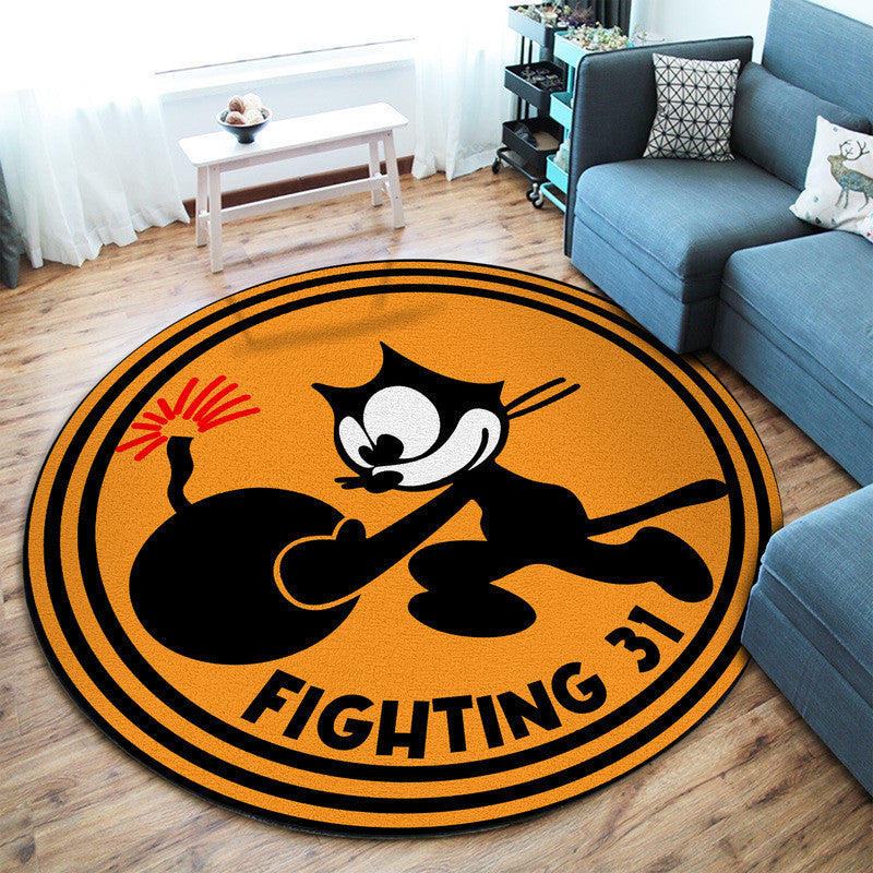 Vfaround Floor Mat Room Rugs Carpet31 Strike Fighter Round Mat Round Floor Mat Room Rugs Carpet Outdoor Rug Washable Rugs