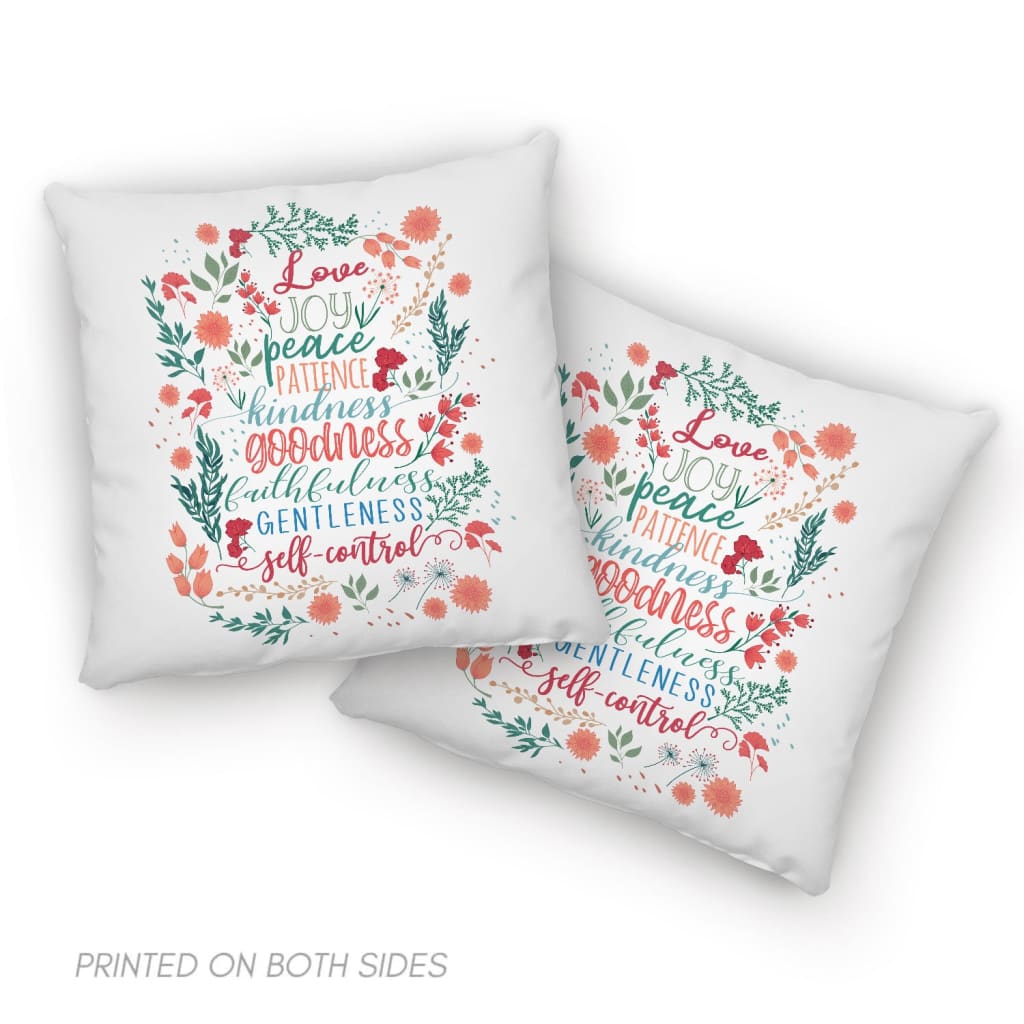 Fruit Of The Spirit Bible Verse Pillow