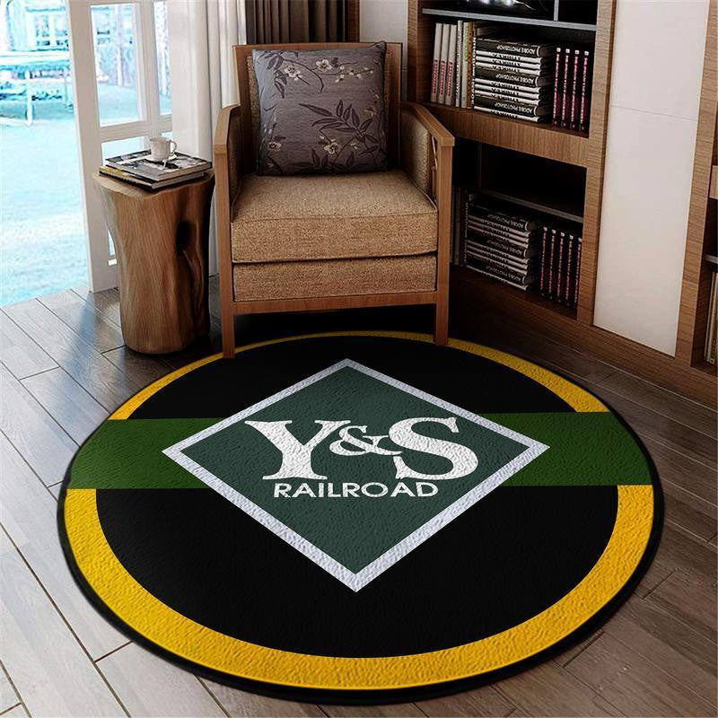 Ysrr Living Room Round Mat Circle Rug Youngstown & Southern Railroad