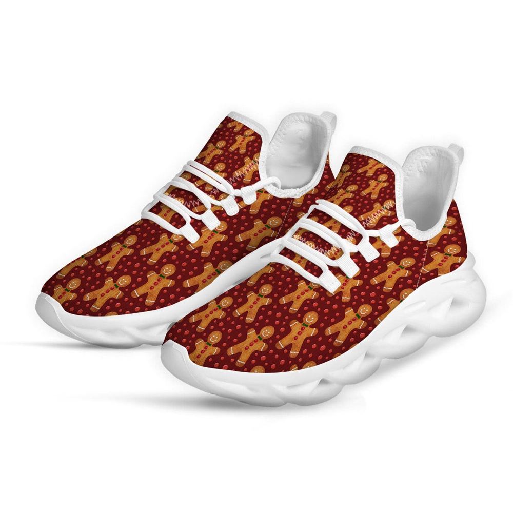 Cookies Christmas Print Pattern White Max Soul Shoes For Men Women, Best Running Sneaker, Christmas Shoes, Winter Fashion Shoes